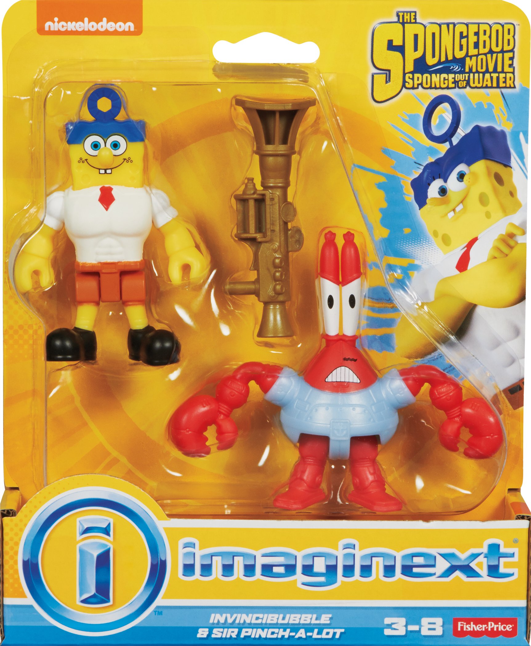 Spongebob Squarepants Imaginext Invincibubble & Sir Pinch-a-lot 2pk Movie for sale online 