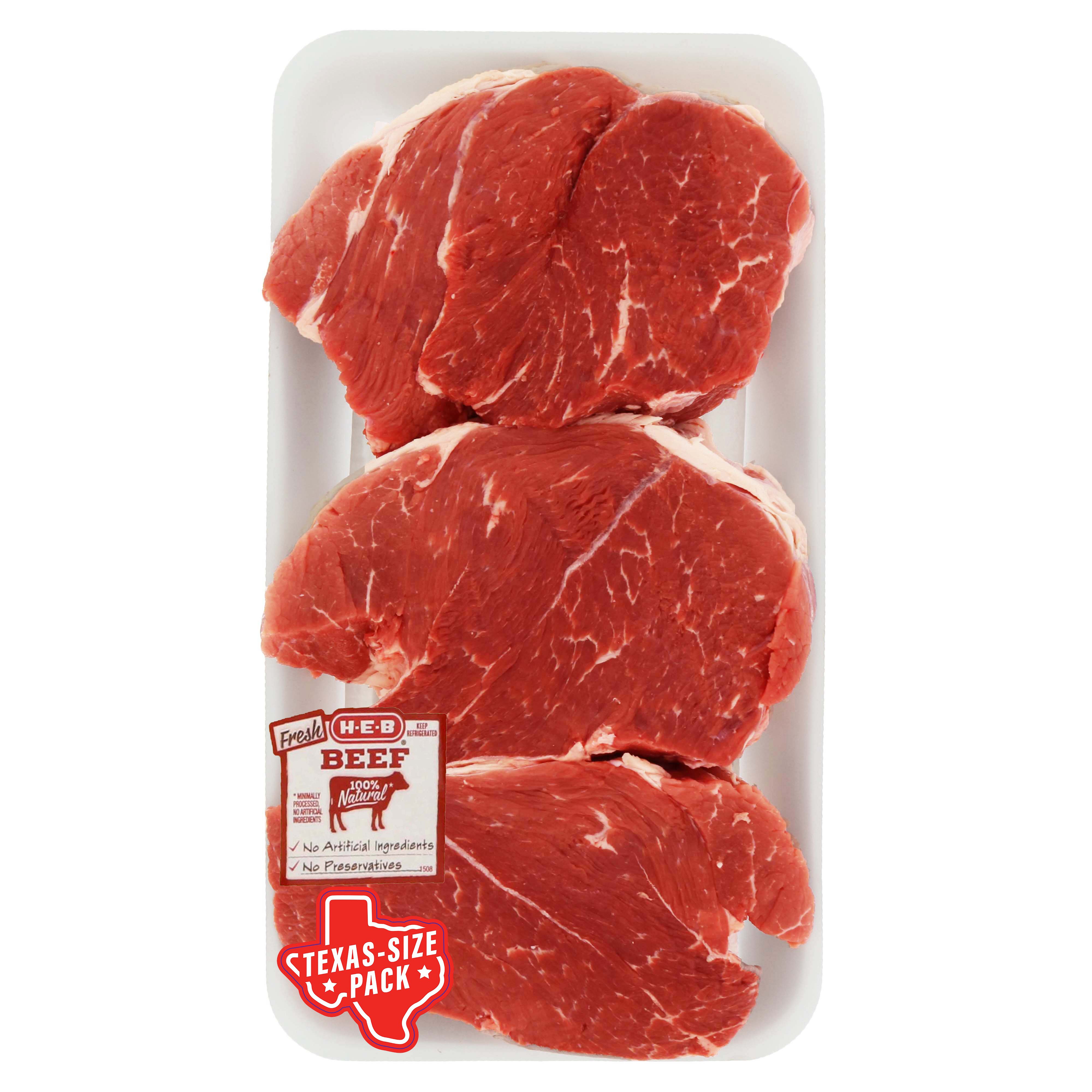HEB Beef Chuck Shoulder Roast Boneless Club Pack, USDA Select Shop