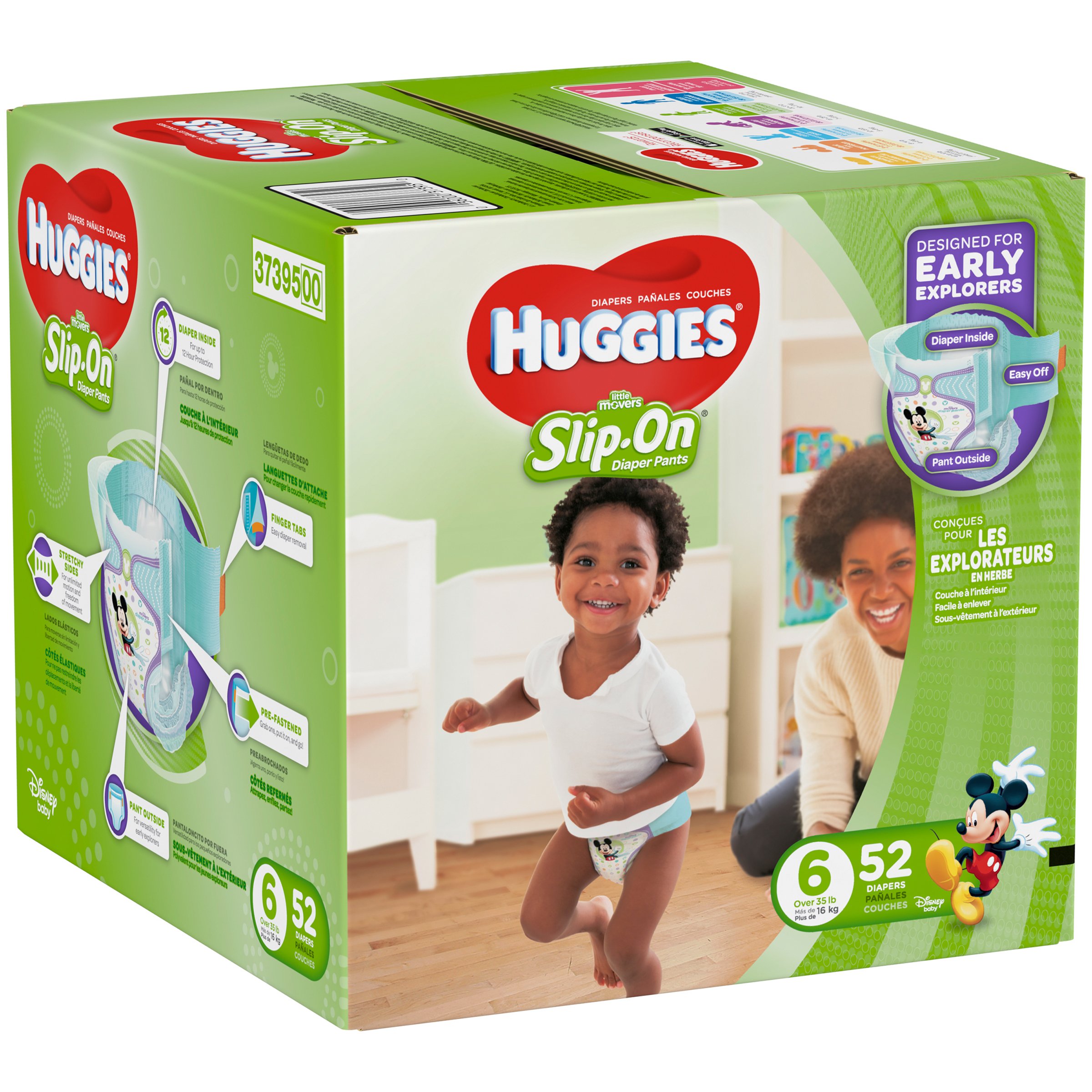 huggies diapers little movers size 6