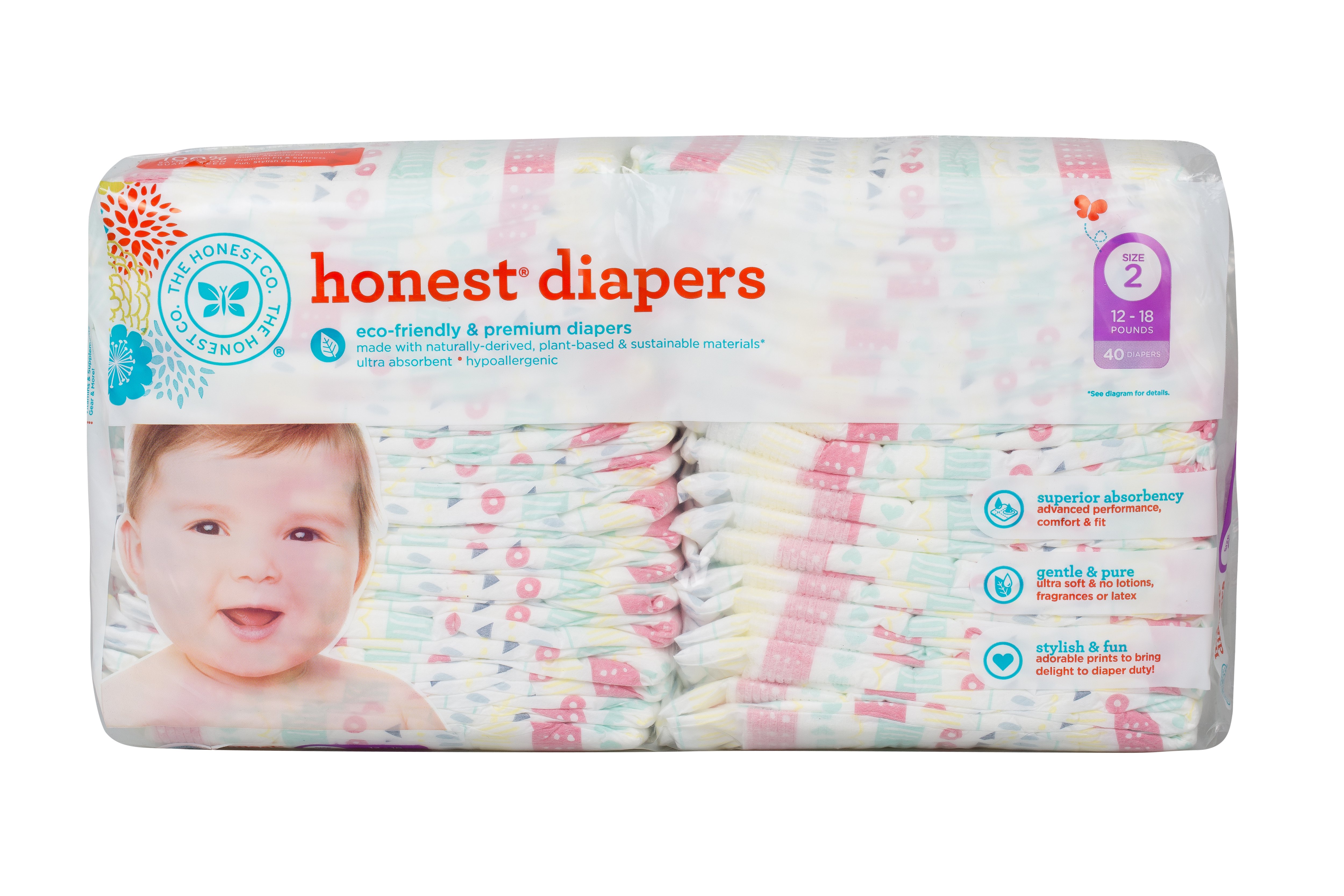 40 clearance honest diapers