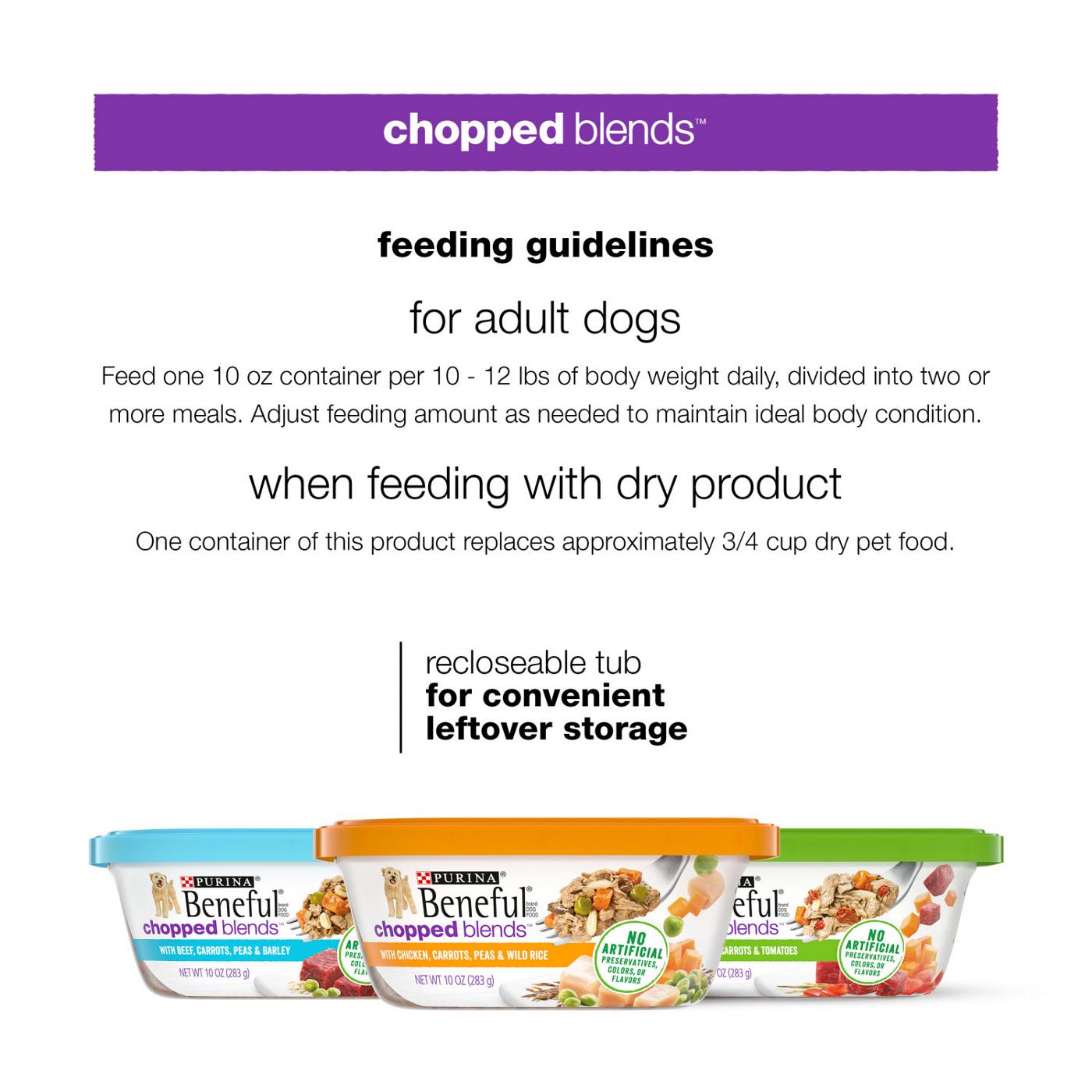 Beneful Purina Beneful High Protein Wet Dog Food Variety Pack, Chopped Blends; image 4 of 9