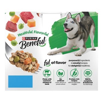 Beneful Purina Freshly Prepared Blends Wet Dog Food Variety Pack With Beef, Chicken, or Lamb Dog Food, 10 oz