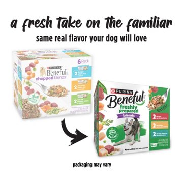 Beneful Purina Freshly Prepared Blends Wet Dog Food Variety Pack With Beef, Chicken, or Lamb Dog Food, 10 oz