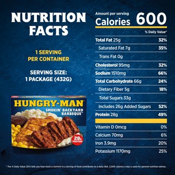 Hungry-Man Smokin' Backyard Barbeque Frozen Meal