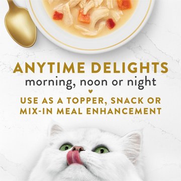 Fancy Feast Purina Lickable Wet Cat Food Broth Topper Creamy - Chicken and Vegetables