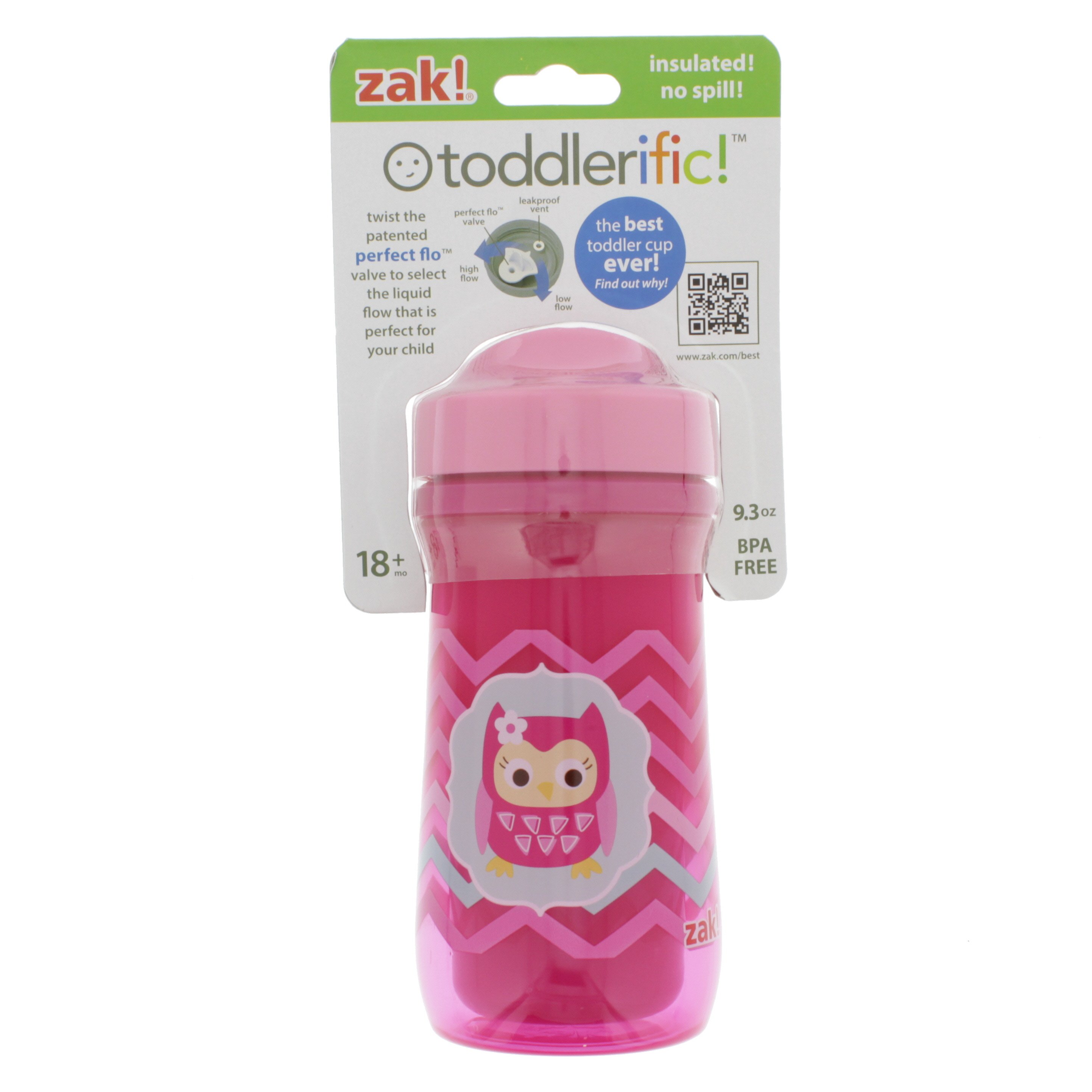 Zak! Owl Chevron Sippy Cup with PerfectFlo Valve - Shop Cups at H-E-B