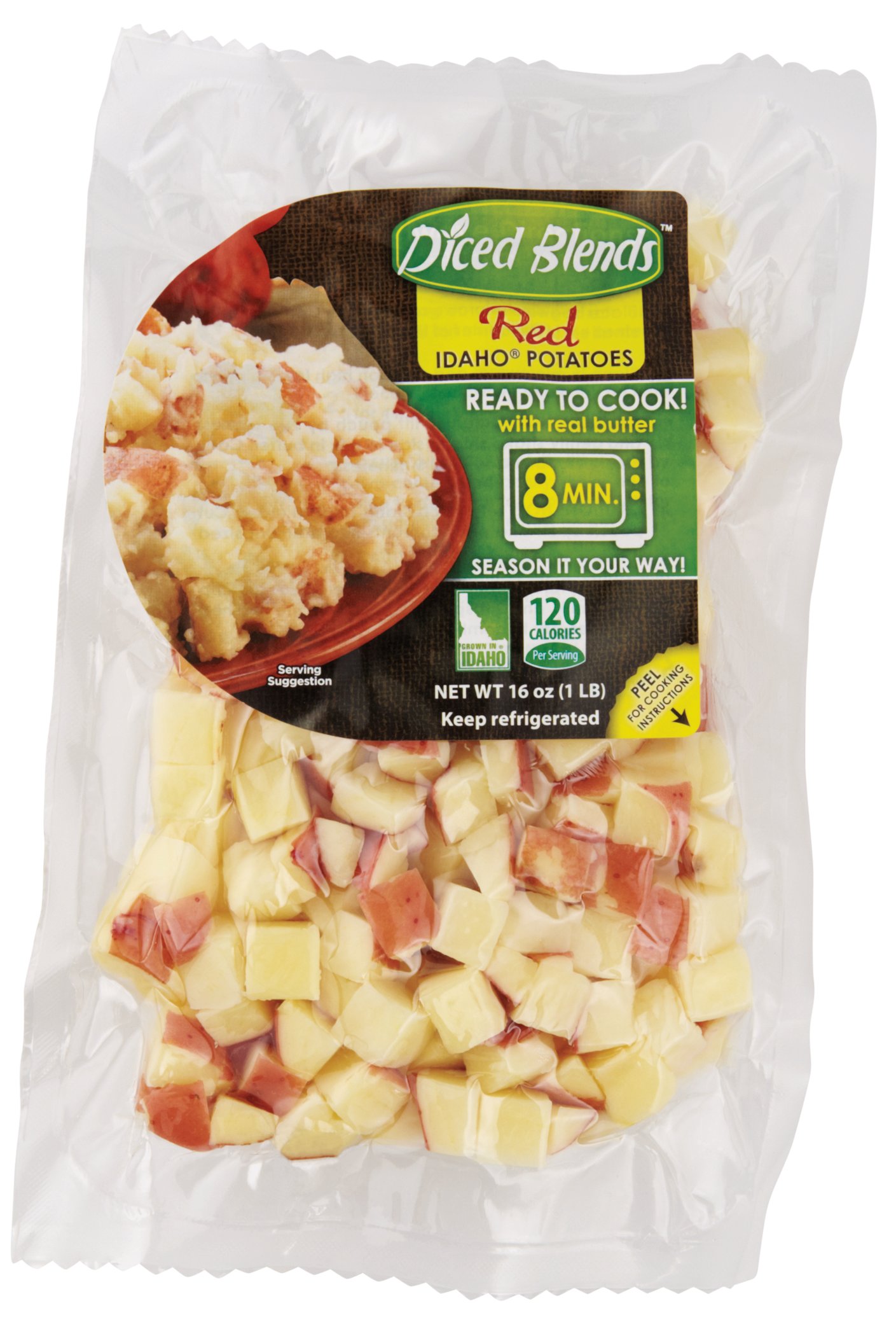 Diced Blends Red Idaho Potatoes with Butter Shop Vegetables at HEB