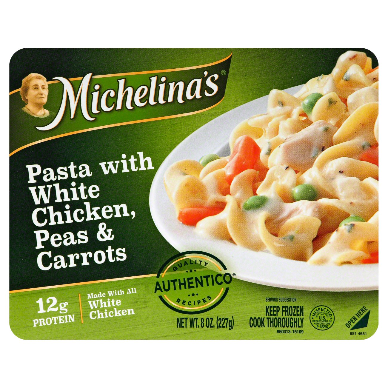 Michelina's Pasta with White Chicken Peas & Carrots Shop Entrees