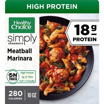 Healthy Choice Simply Steamers Meatball Marinara High Protein Frozen Meal