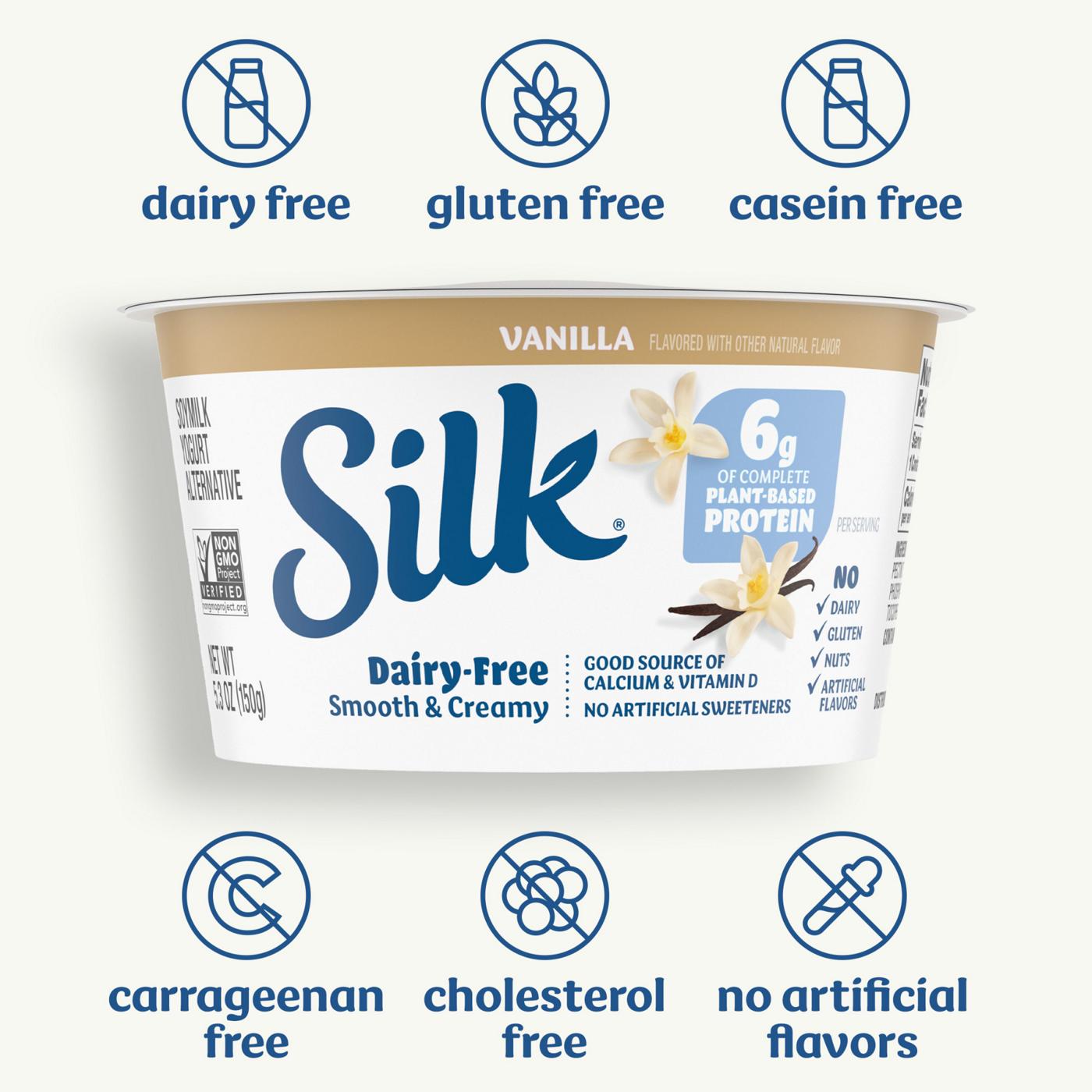 Silk Soymilk Yogurt Alternative - Vanilla; image 2 of 8