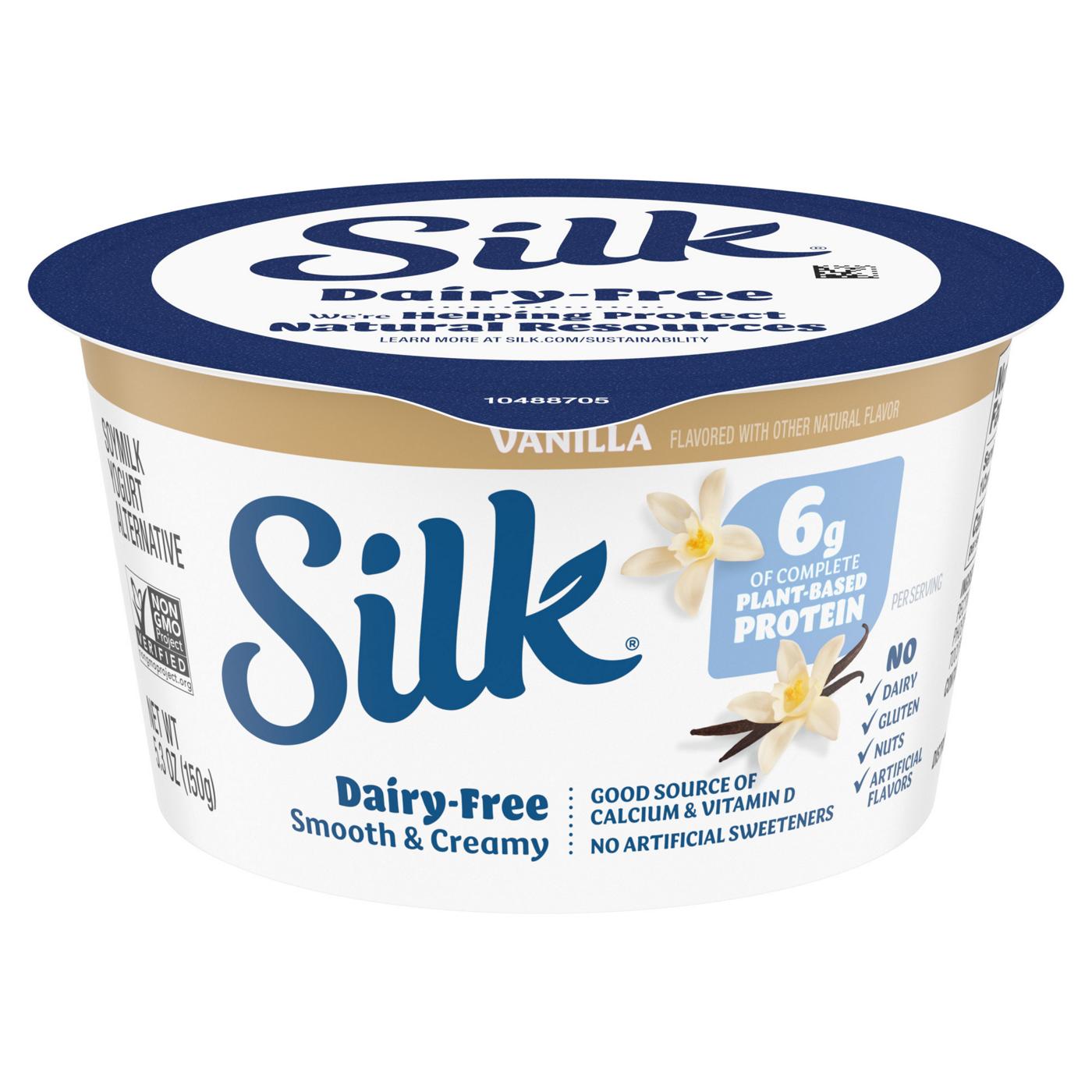 Silk Vanilla Soymilk Yogurt Alternative; image 5 of 9