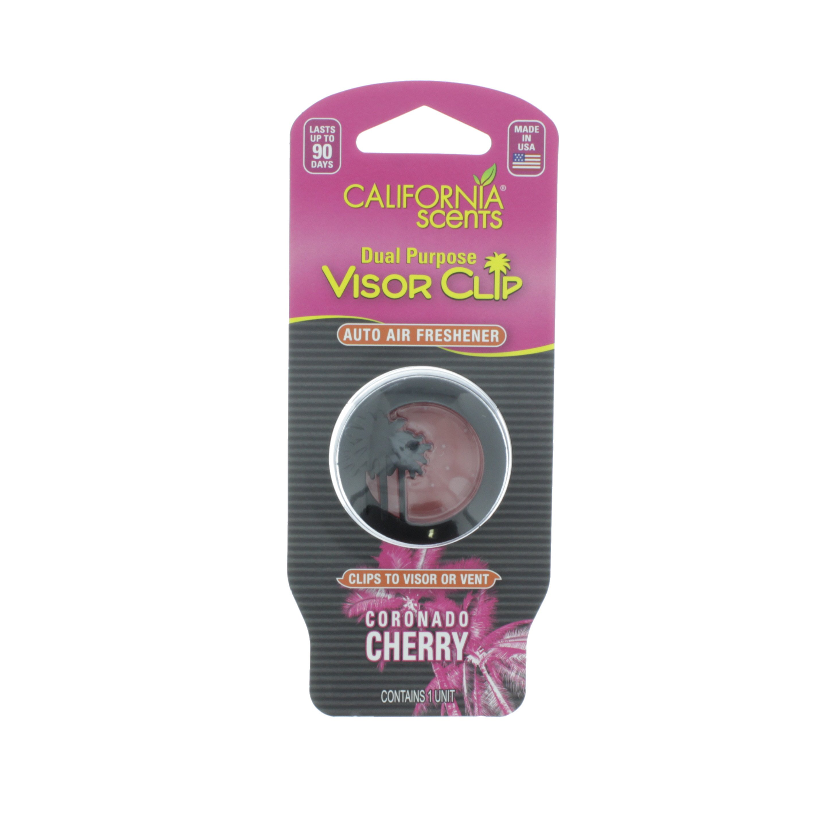 California Scents Visor Clip Auto Air Freshener, Coronado Cherry