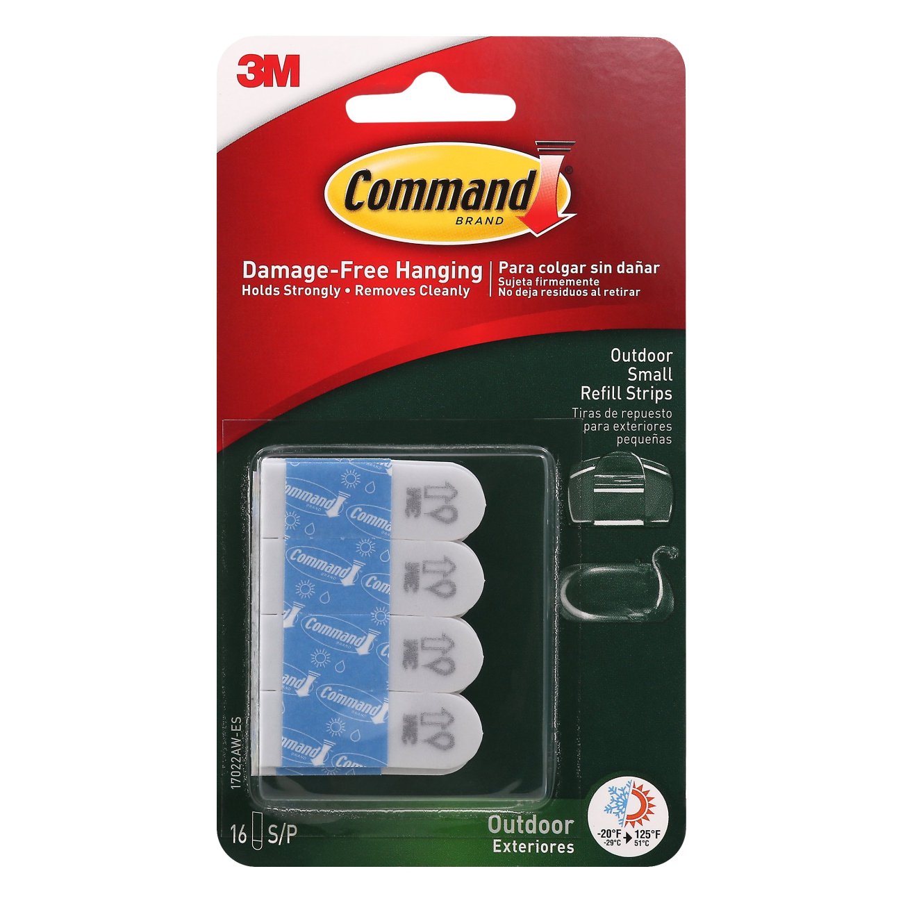 Command™ Outdoor Small Refill Strips