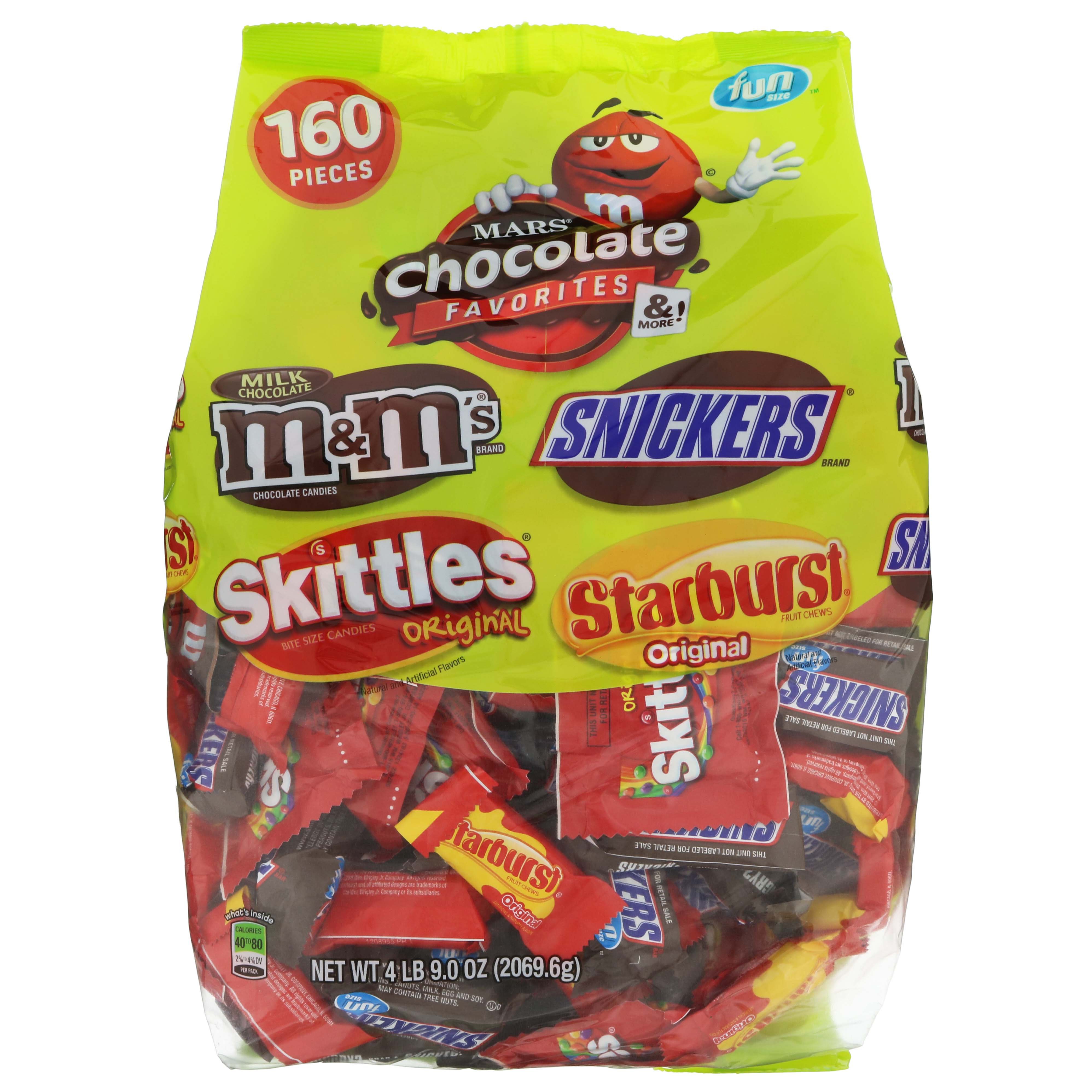 M&M'S Chocolate Candies FUN SIZE Variety MIx Candy Bag, Contains 135  Pieces, 72.5 Oz.