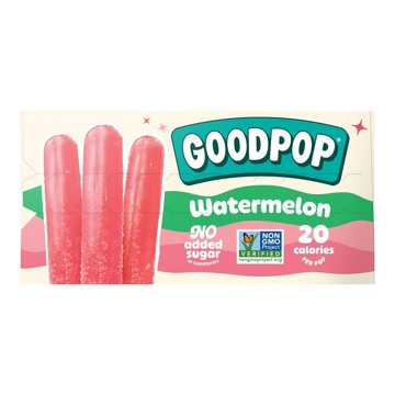 GoodPop No Added Sugar Watermelon Pops, 6 ct