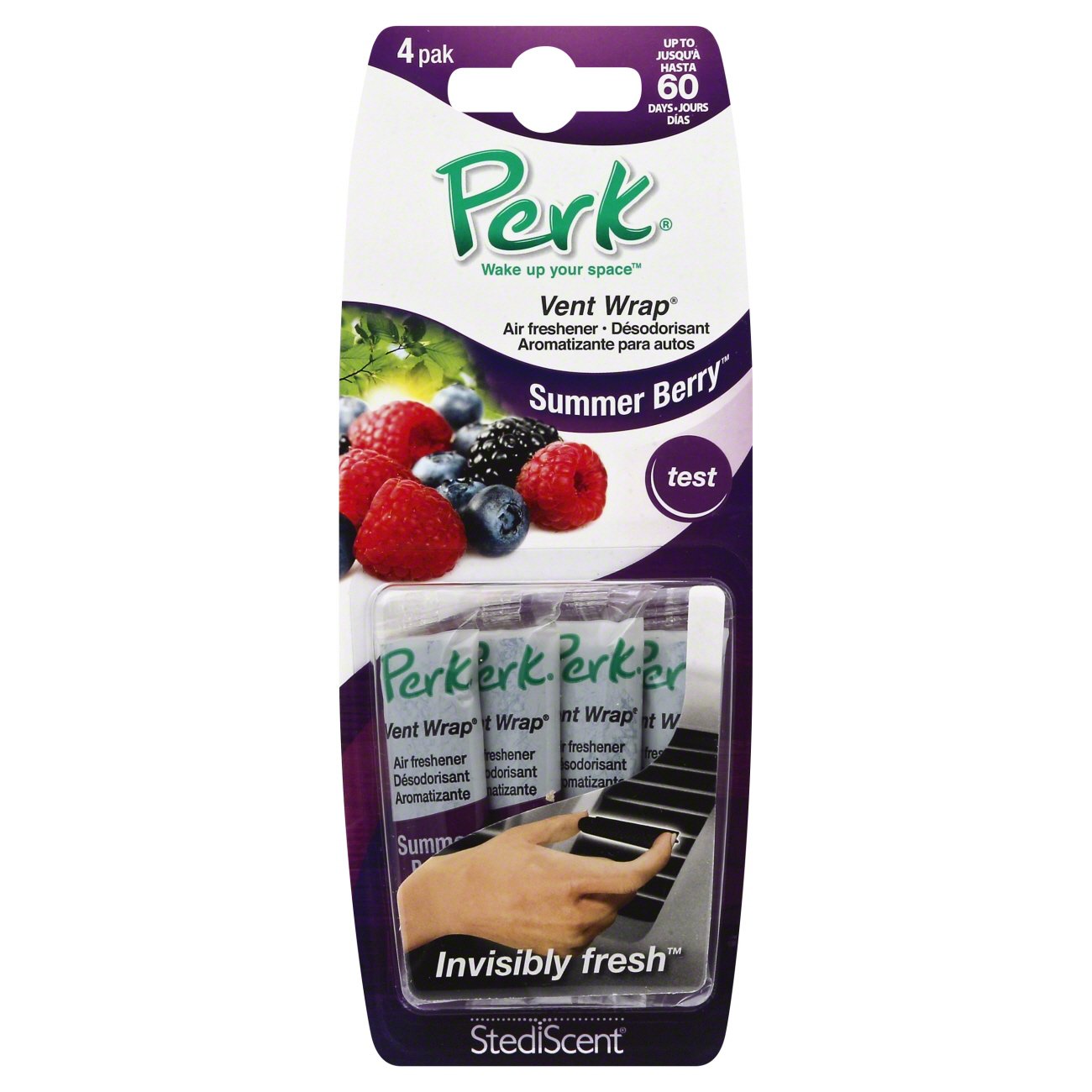 Perk Car Air Freshener Vent Wrap, Summer Berry Shop Car Accessories