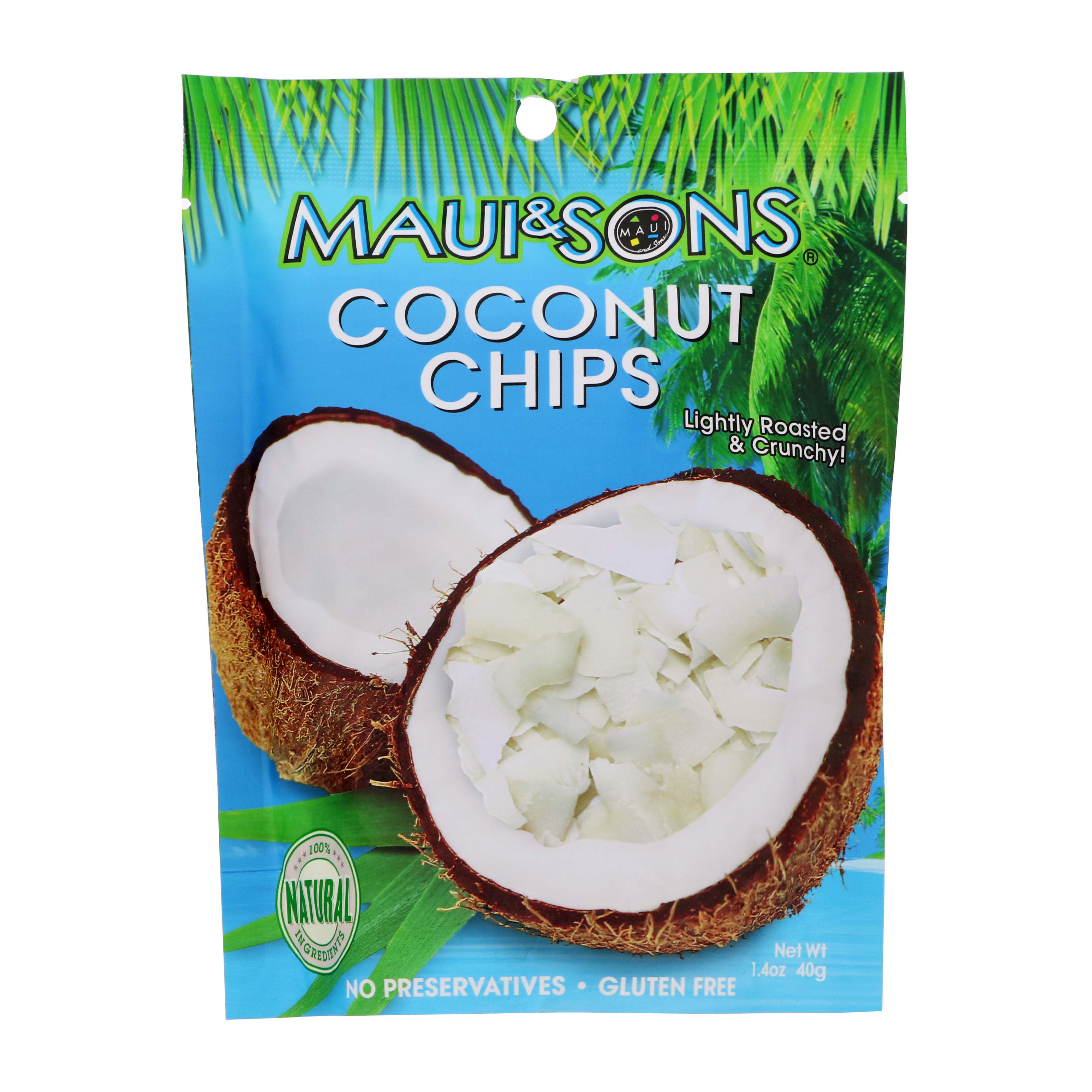 Maui & Sons Lightly Roasted & Crunchy Coconut Chips Shop Chips at HEB