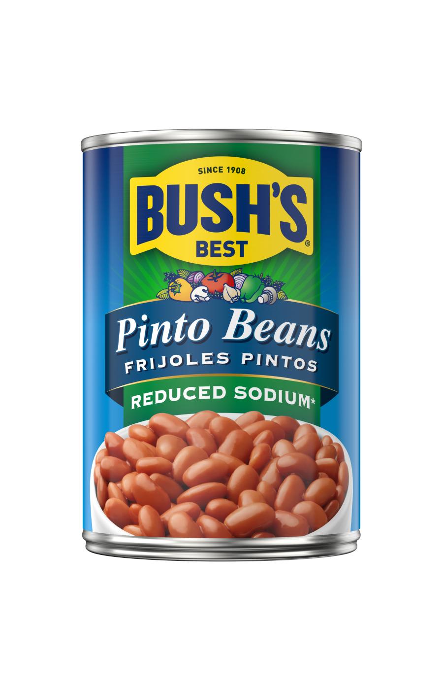 Bush's Best Reduced Sodium Pinto Beans; image 1 of 4