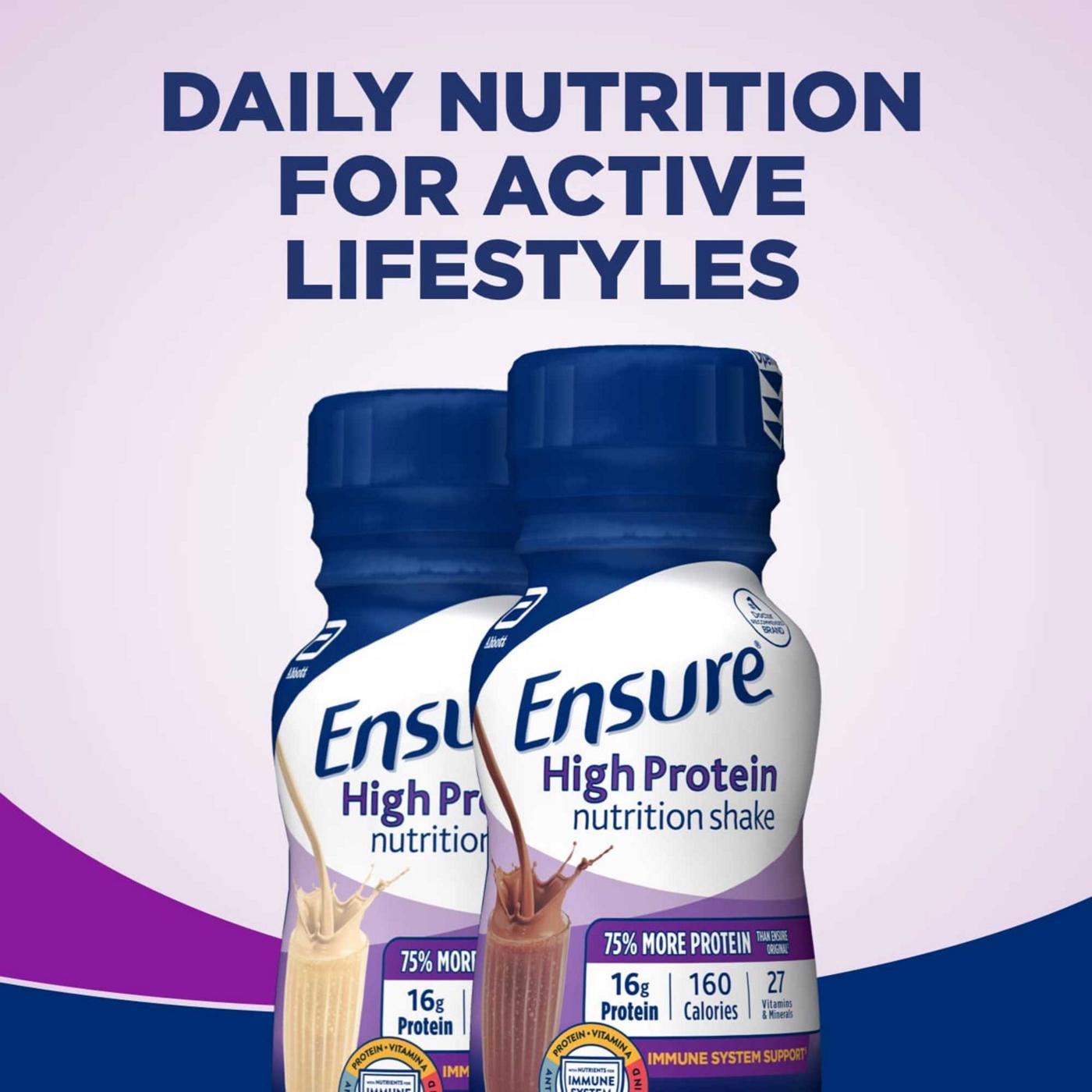 Ensure High Protein Nutrition Shakes 6 pk Bottles - Vanilla; image 3 of 9