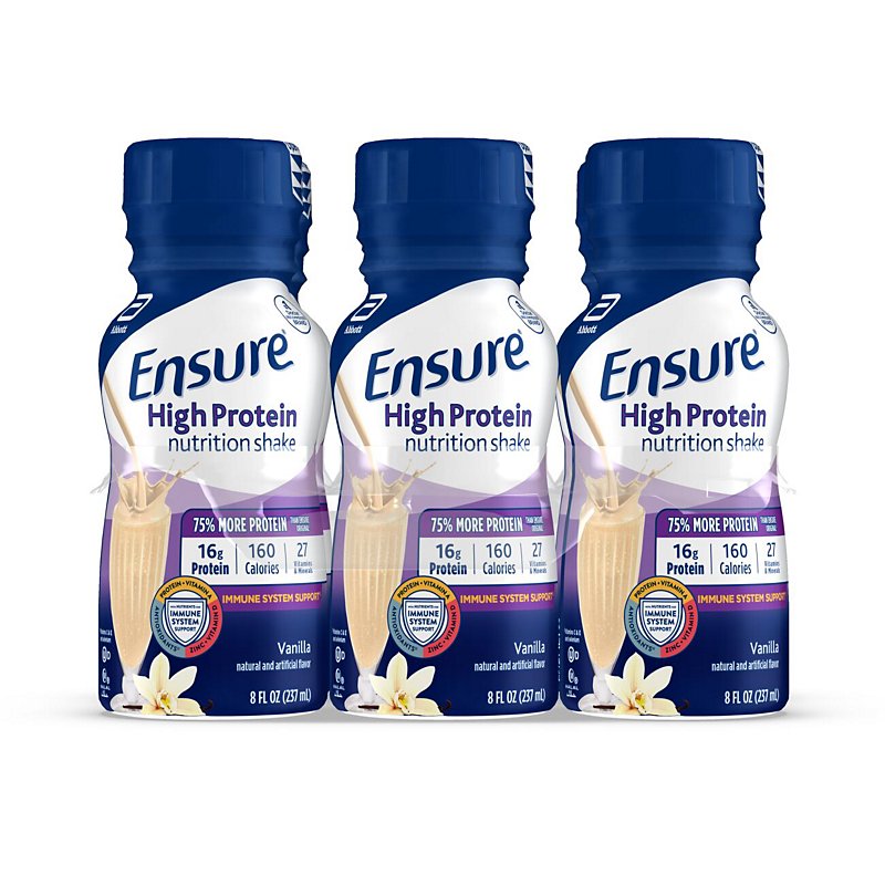 eend Verlaten lever Ensure High Protein Nutrition Shake Vanilla Ready-to-Drink 6 pk - Shop Diet  & Fitness at H-E-B