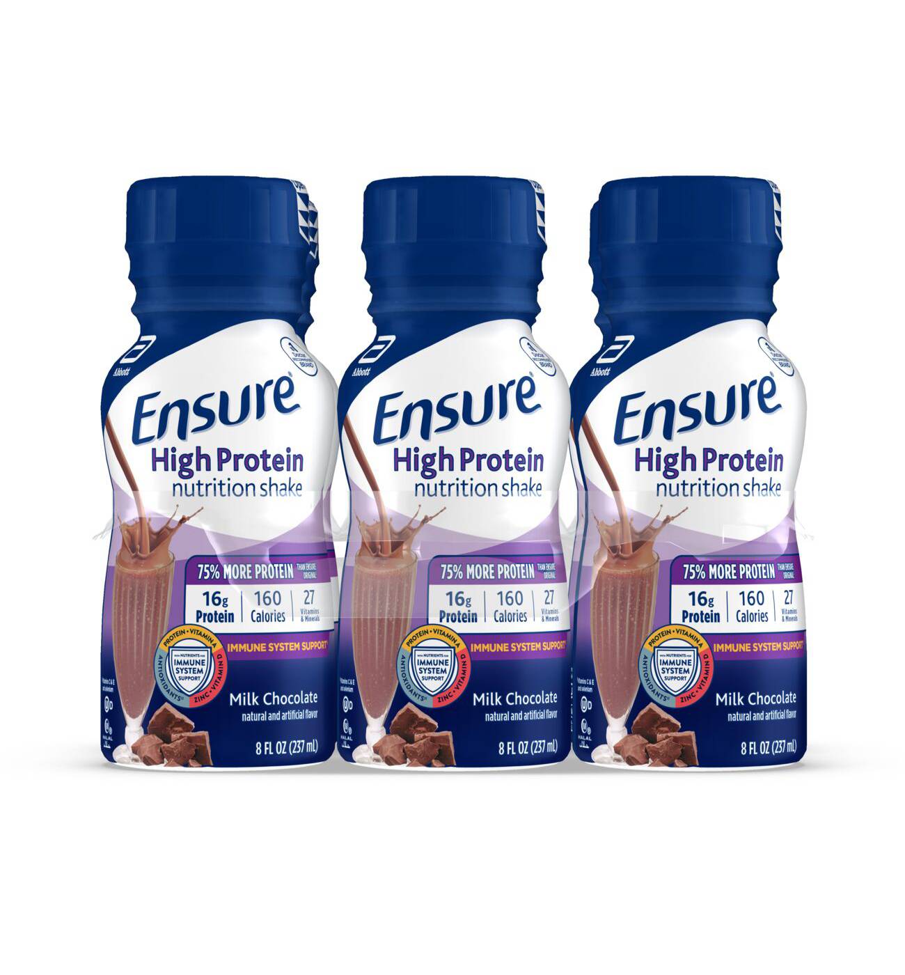 Ensure High Protein Nutrition Shake - Milk Chocolate - 6 pk; image 1 of 9