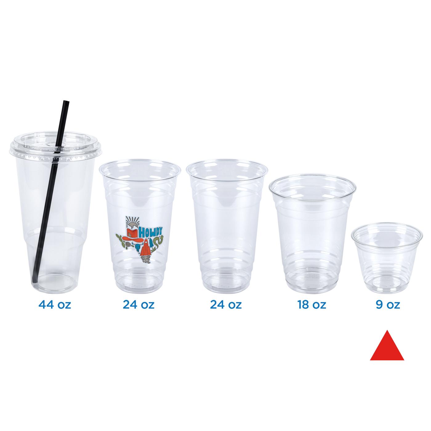 H-E-B 12 oz Clear Plastic To Go Cups with Lids - Shop Drinkware at H-E-B