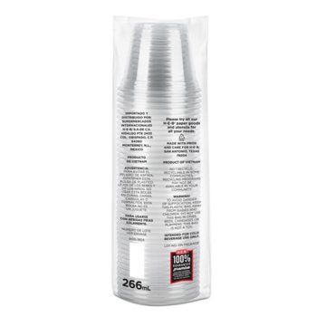 H-E-B 9 oz Clear Plastic Cups, 40 ct