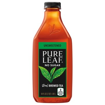 Pure Leaf Unsweetened Real Brewed Tea, 64 oz