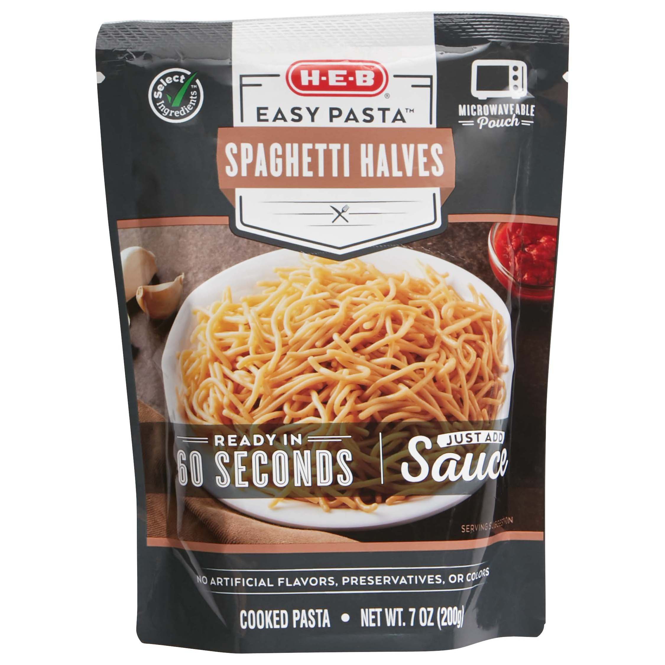 HEB Select Ingredients Easy Pasta Spaghetti Halves Shop Pasta