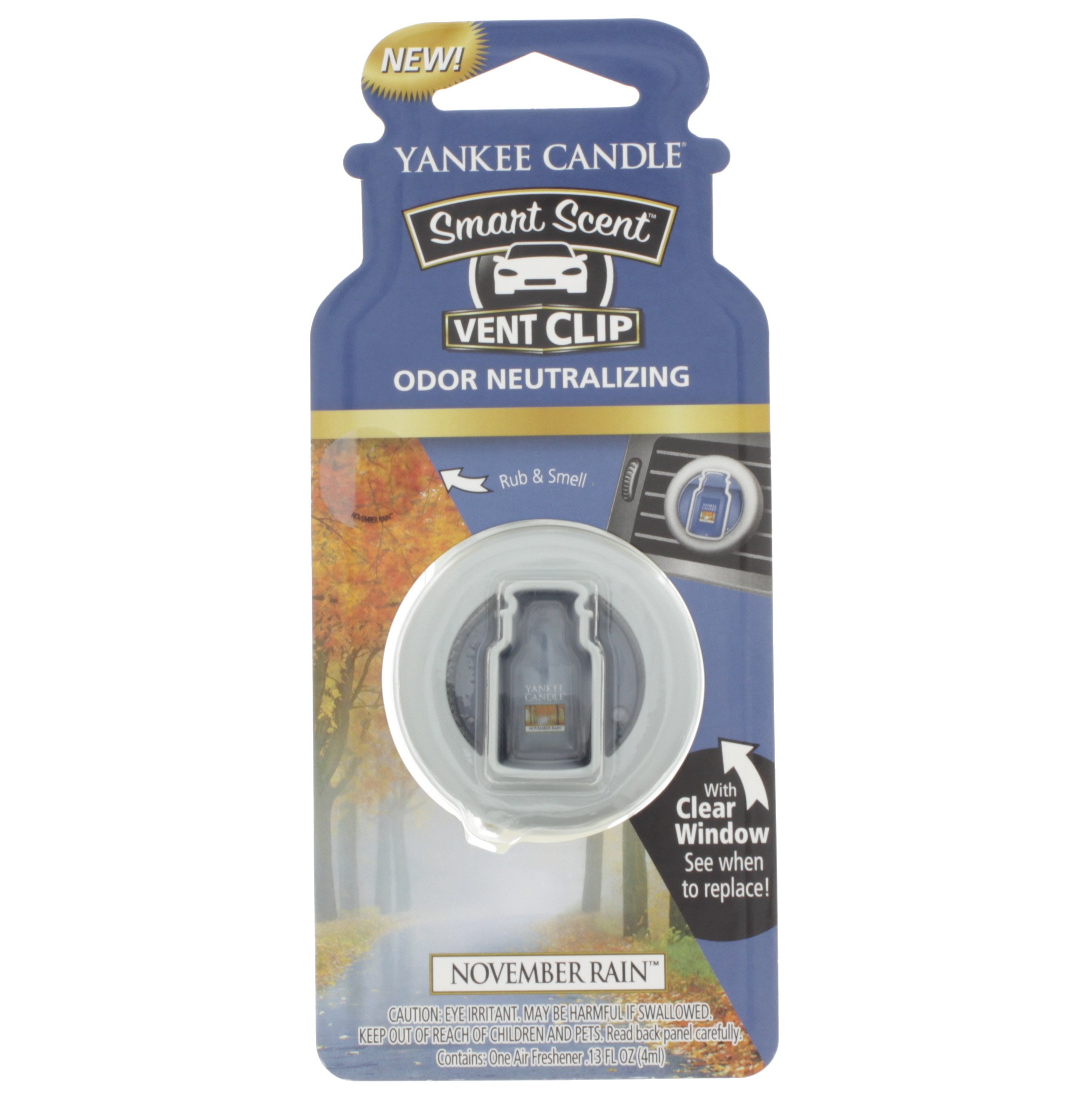 Yankee Candle Vent Clip, November Rain Shop Car Accessories at HEB