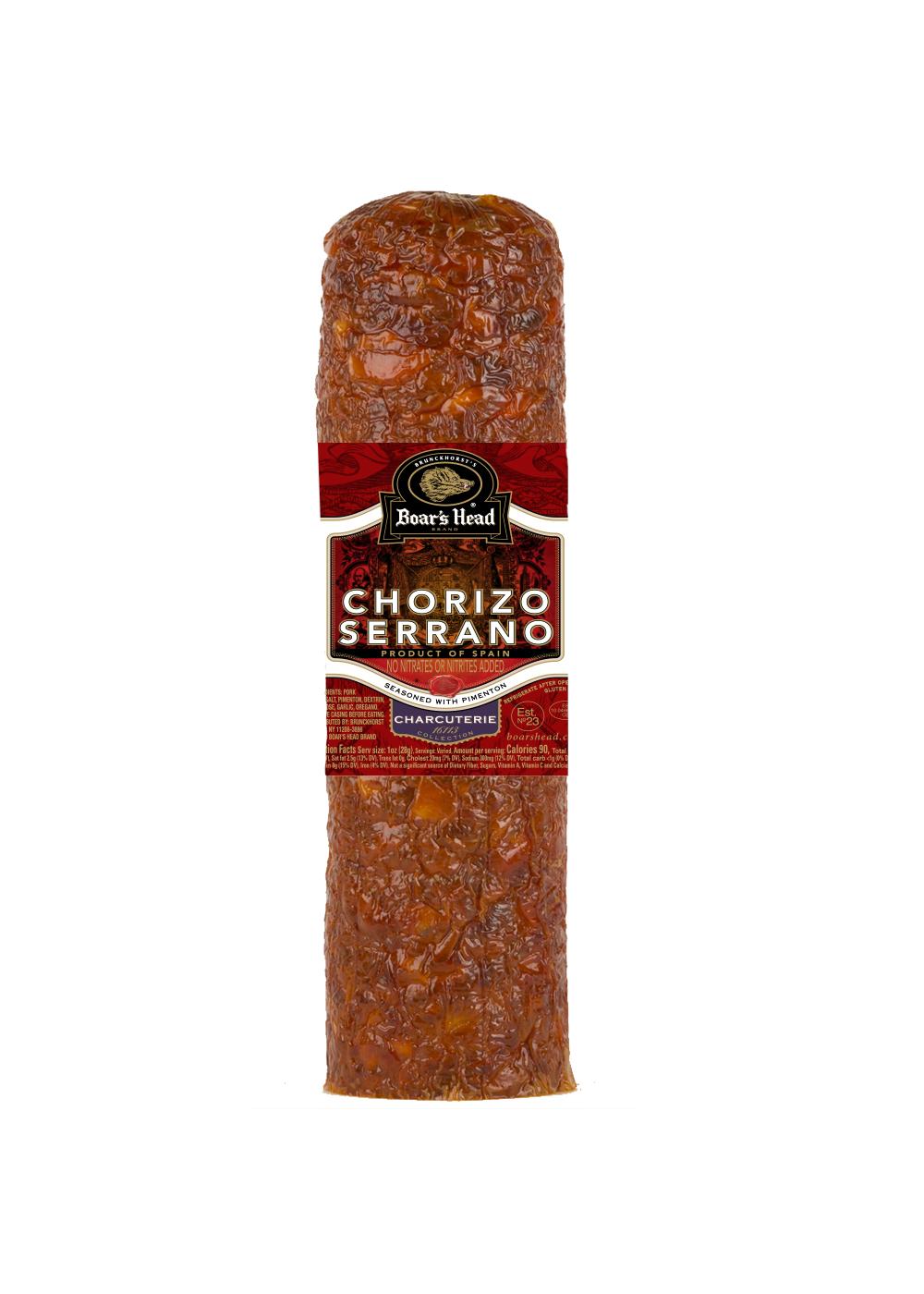 Boar's Head Spanish Chorizo Serrano, Custom Sliced; image 1 of 2