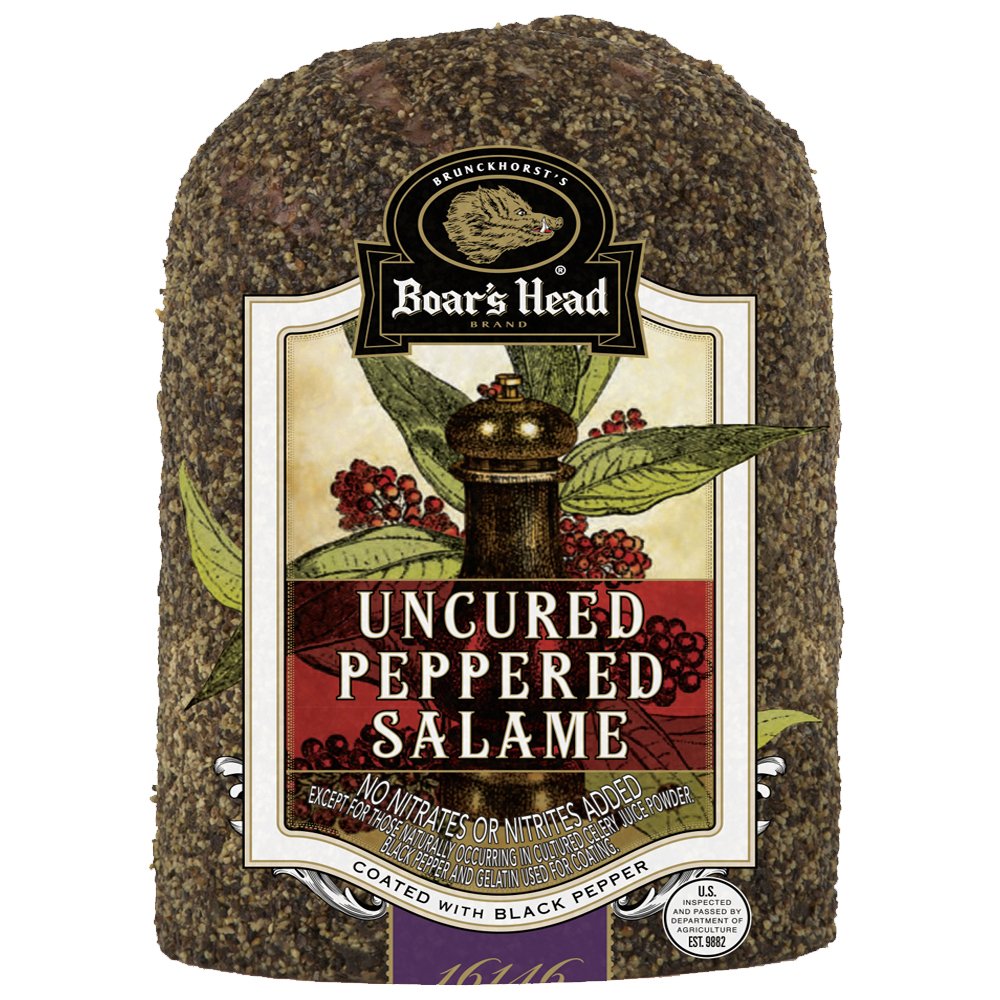 Boar's Head Uncured Peppered Salame, Custom Sliced Shop Meat at HEB