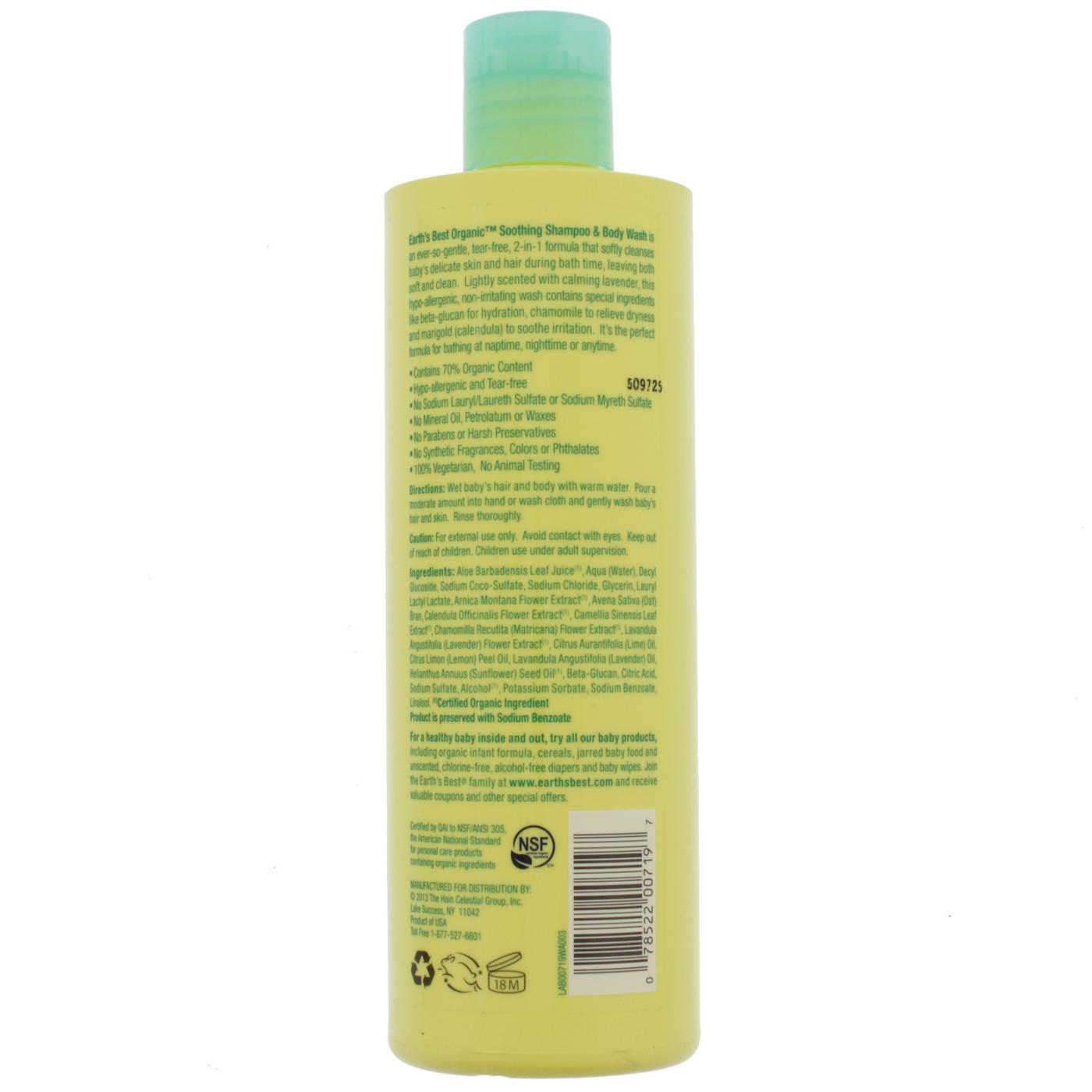 Earth's Best Organic Lavender Baby Shampoo & Body Wash Shop Bath