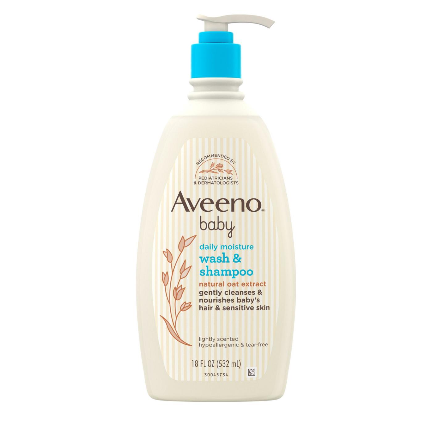 Aveeno Baby Daily Moisture Wash & Shampoo; image 1 of 3
