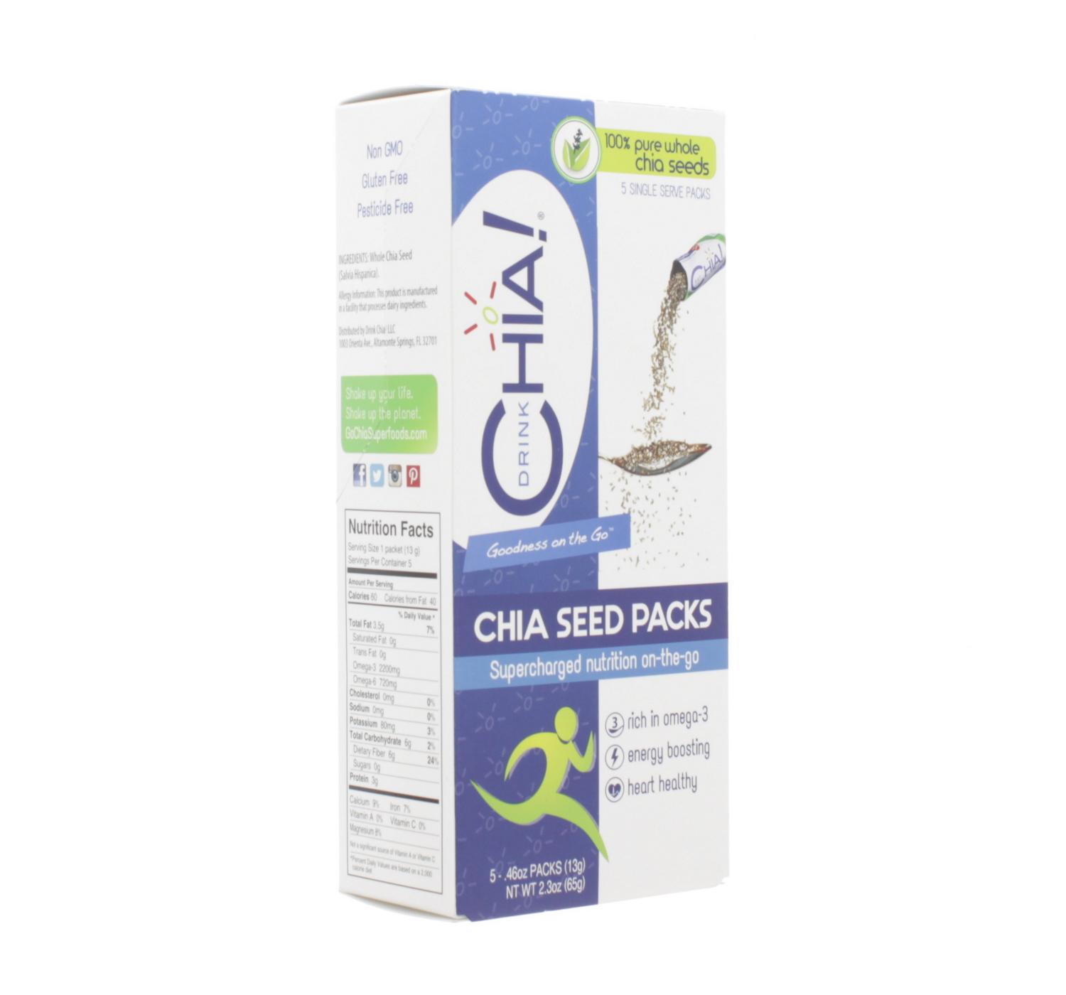 Drink Chia! Seed Packs 100% Pure Chia; image 1 of 2