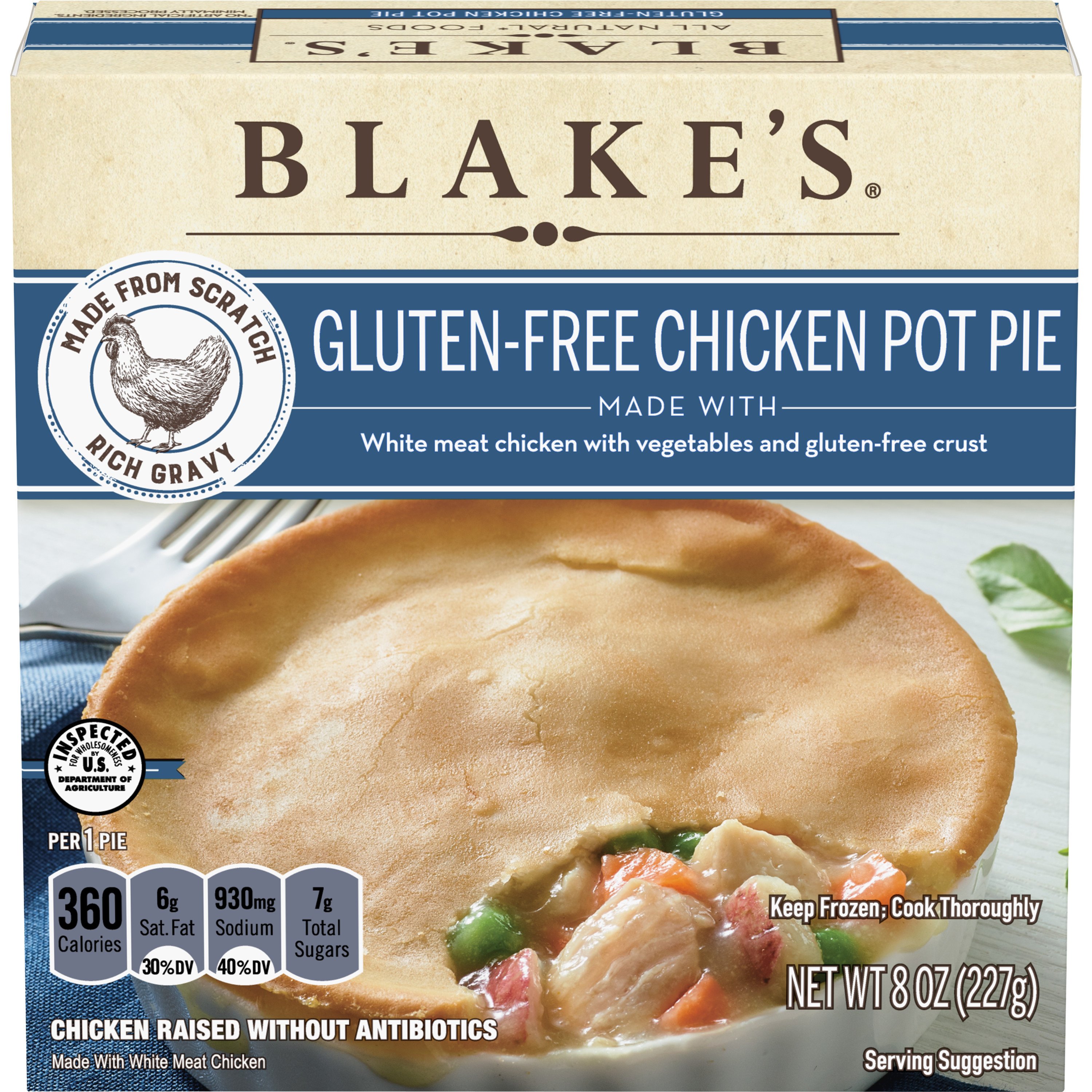 Blake's GlutenFree Chicken Pot Pie Shop Entrees & sides at HEB