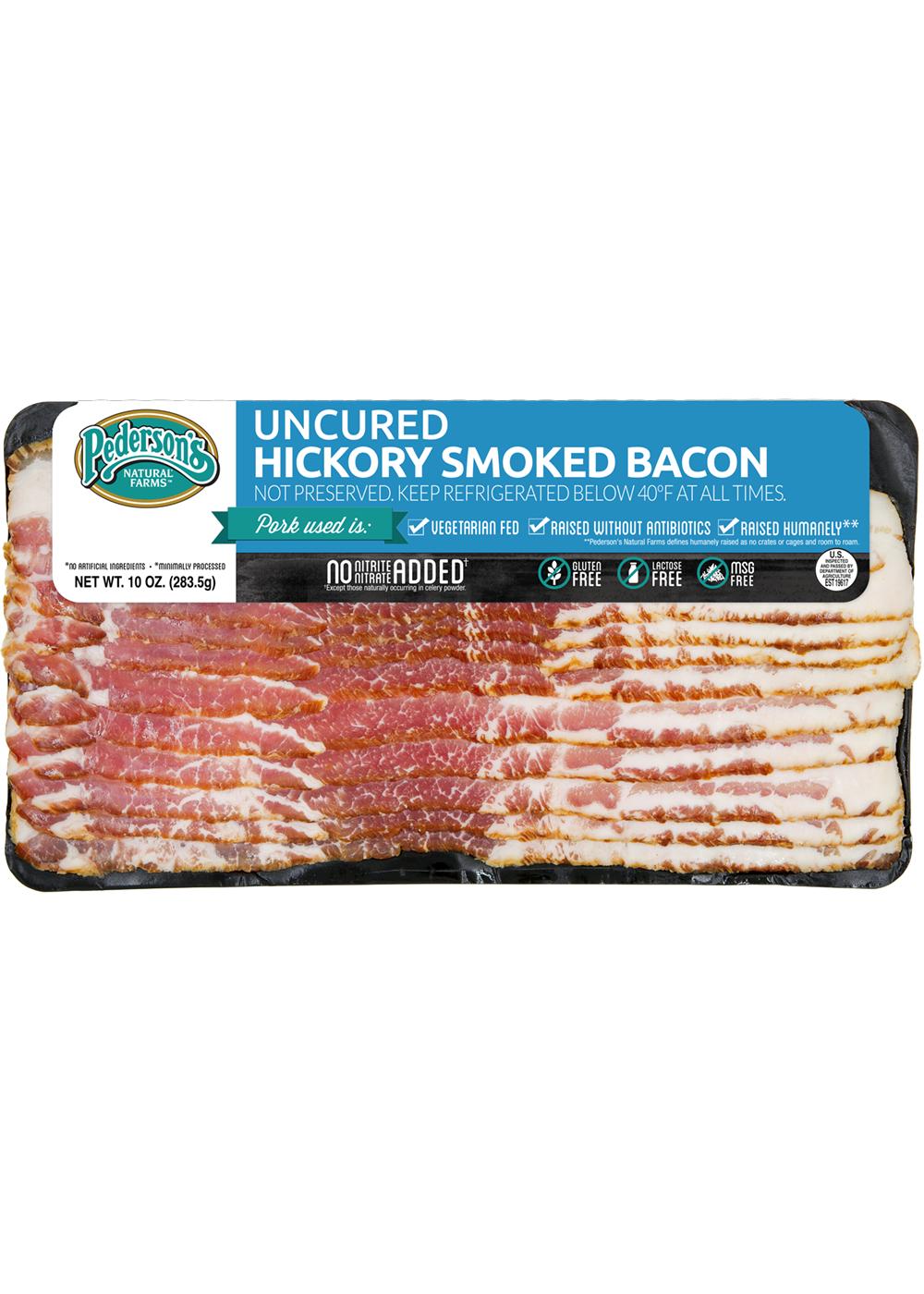 Pederson's Natural Farms Hickory Smoked Uncured Bacon; image 1 of 2