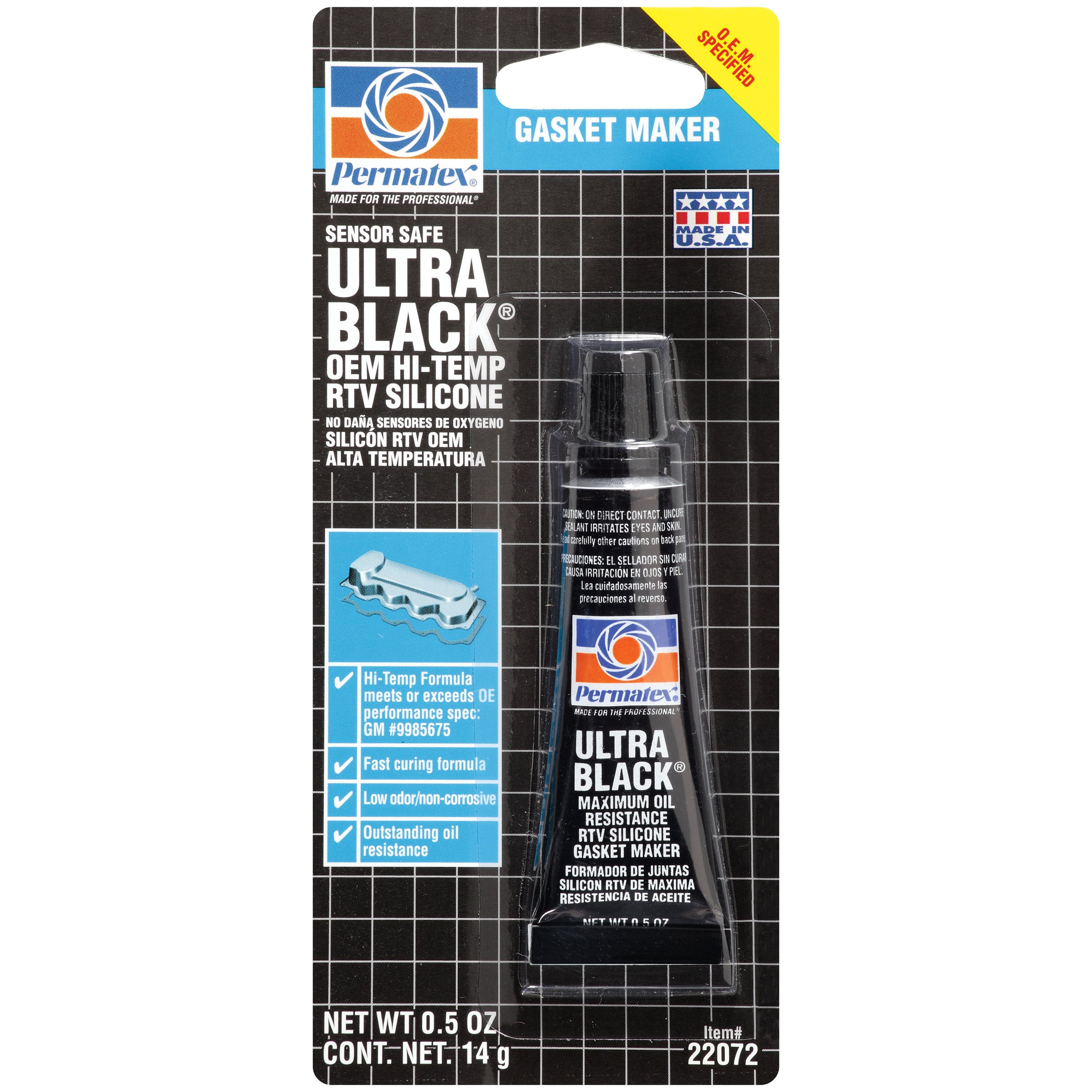 Ultra Black RTV Silicone Gasket Maker 22072