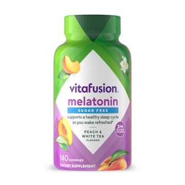 Vitafusion Sugar Free Melatonin Sleep Gummies - Peach & White Tea, 140 ct