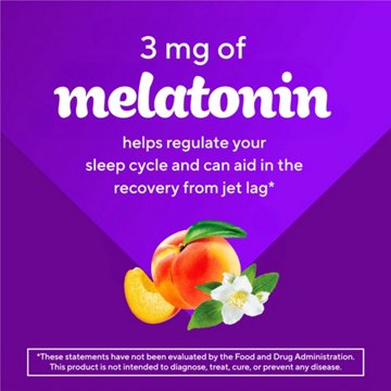 Vitafusion Sugar Free Melatonin Sleep Gummies - Peach & White Tea, 140 ct