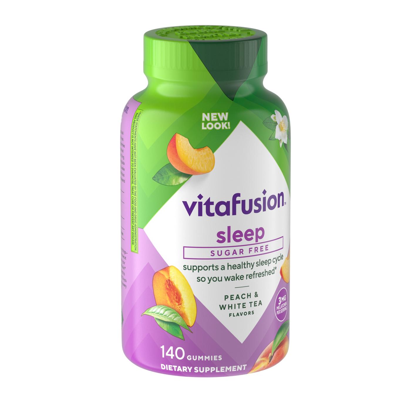 Vitafusion Sugar Free Melatonin Sleep Gummies - Peach & White Tea; image 6 of 10