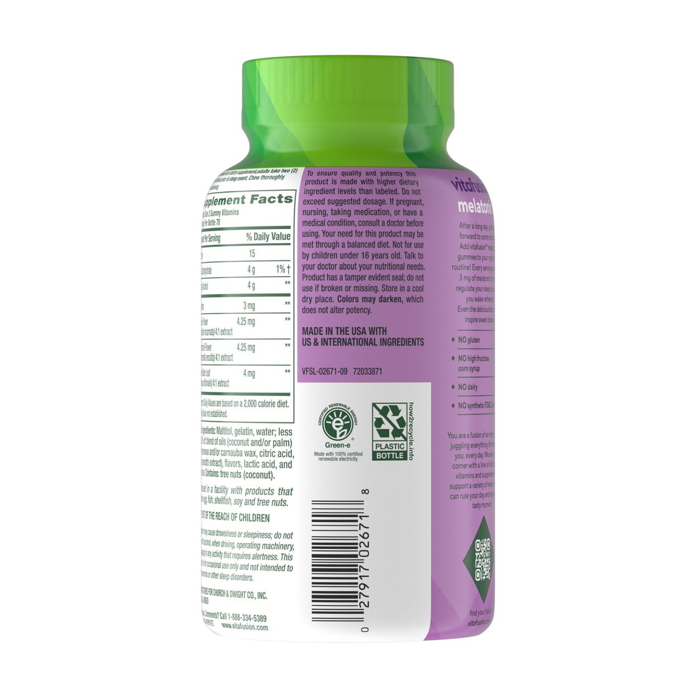 Vitafusion Sugar Free Melatonin Sleep Gummies - Peach & White Tea; image 8 of 10