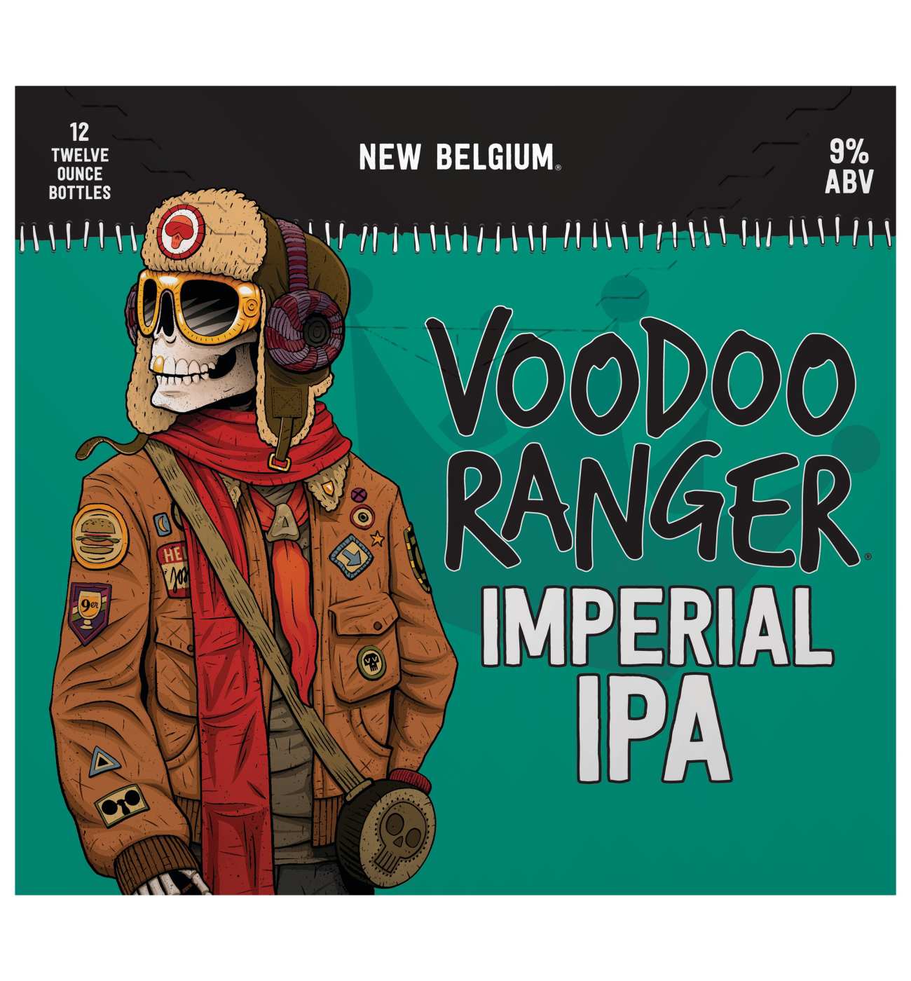 New Belgium Voodoo Ranger Imperial IPA Beer 12 oz  Bottles; image 2 of 2