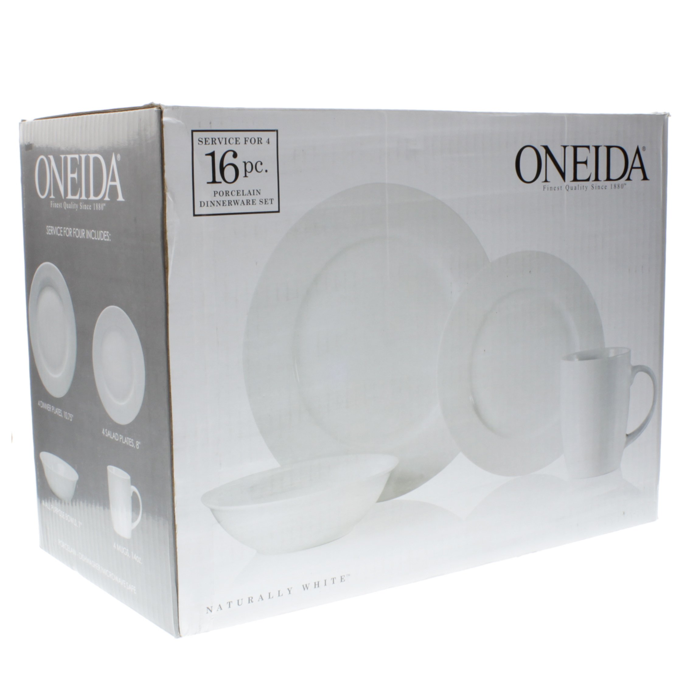 Oneida Naturally White Porcelain Dinnerware Set