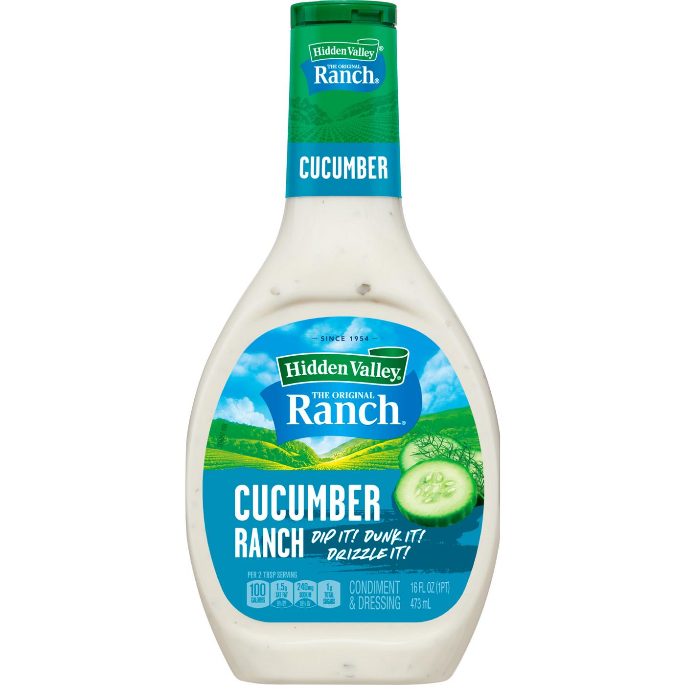 Hidden Valley Cucumber Ranch Topping & Dressing; image 1 of 6