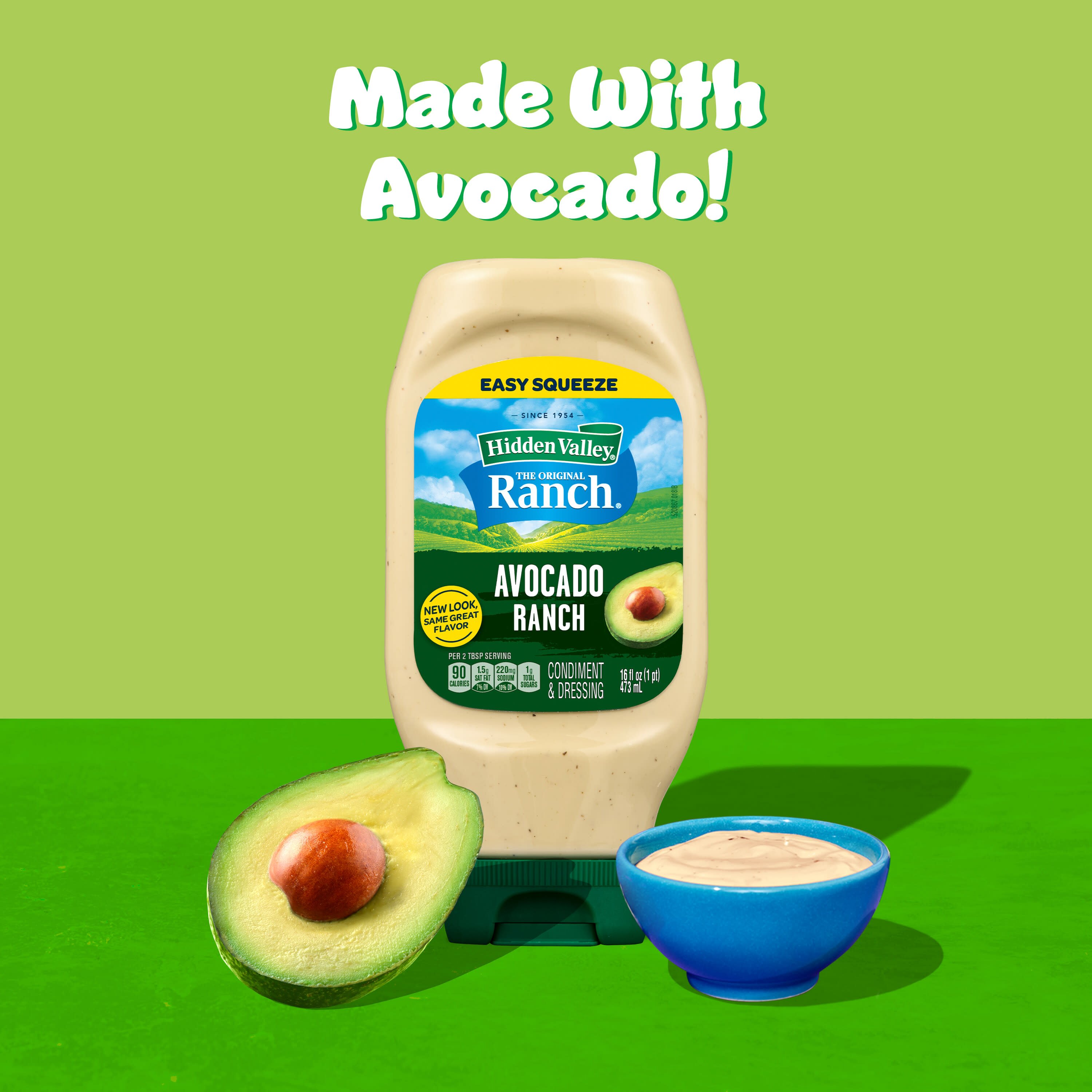 Hidden Valley Avocado Ranch Condiment and Dressing, Easy Squeeze Bottle -  Shop Salad dressings at H-E-B