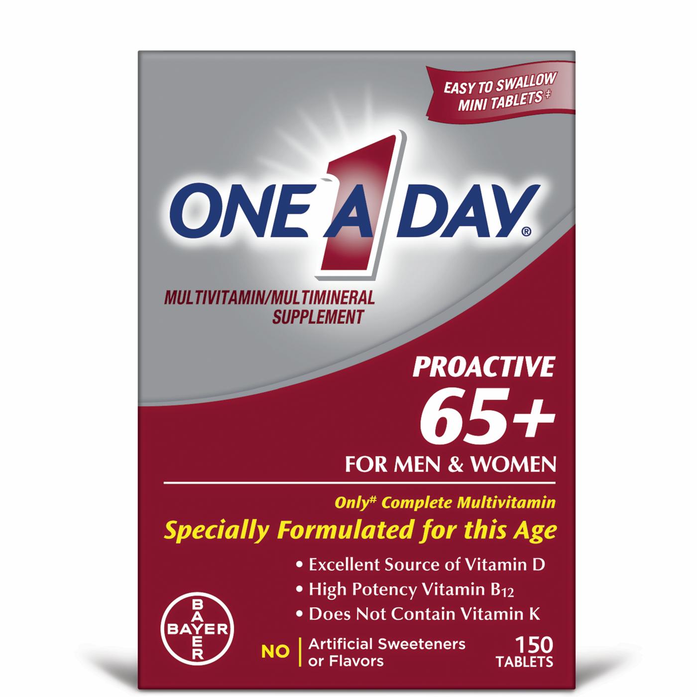 One A Day Proactive 65 Plus Vitamins; image 1 of 8