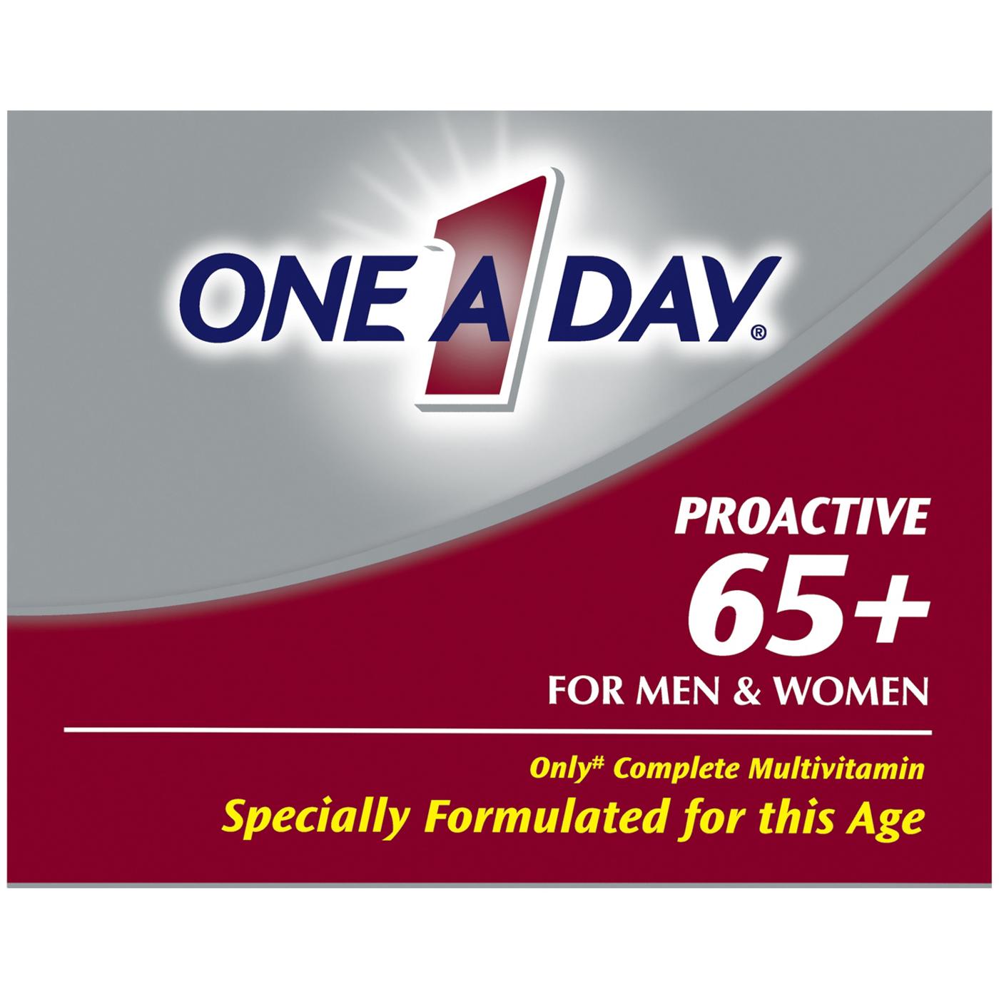 One A Day Proactive 65 Plus Vitamins; image 5 of 8