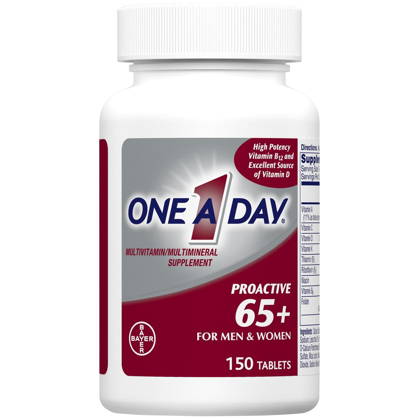 One A Day Proactive 65 Plus Vitamins; image 8 of 8