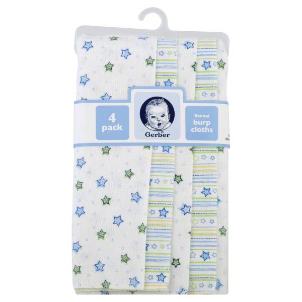 Gerber Boys Newborn Flannel Burp Cloths Shop at HEB